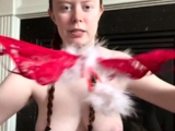 Big boob brunette masturbates on webcam