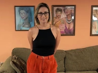 Blonde Cutie Red August’s Giving Head At The Audition