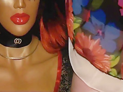 Cumming on a mannequin