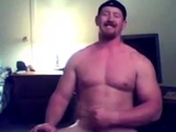 Ginger Muscle Stud Masturbates on Webcam