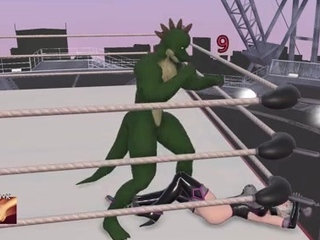 Hot 3D redhead licking a pussy while getting fucked