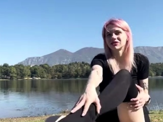 Solo brunett masturbation with toy