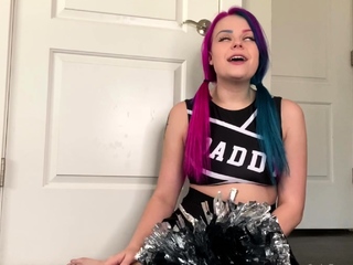 Tattooed Webcam Teen Rides Massive Toy